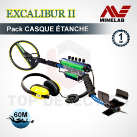 Détecteur Minelab Excalibur 2 + Pack Casque Étanche