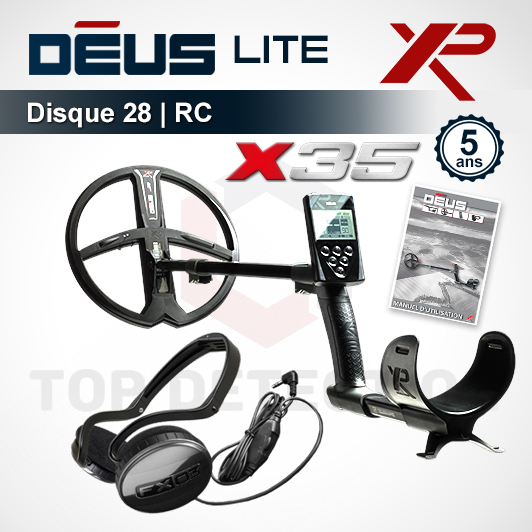 Détecteur XP Deus RC - 28 cm X35 + Casque Filaire