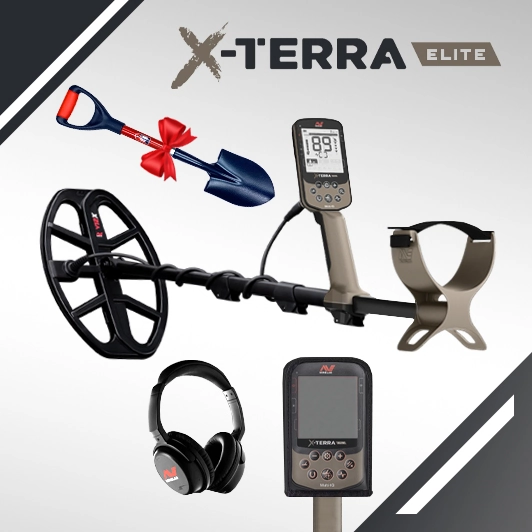 Détecteur Minelab X-Terra Elite + Pack Casque Sans Fil