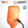 Continuez à utiliser le detecteur même la nuit, le Quest X5 est doté d'une lampe torche