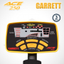 Pour identifier les trouvailles, des informations claires et précises sont affichées sur l'écran LCD du Garrett Ace 250