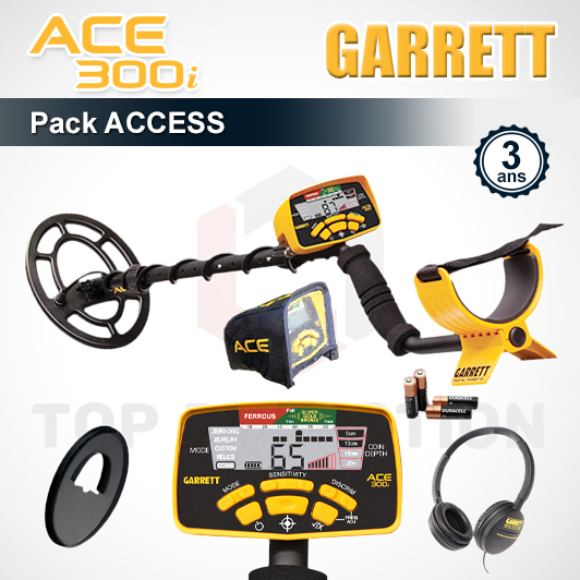 Le Garrett 300i est un détecteur de métaux facile à utiliser. Un mode d'emploi est inclus dans le pack.