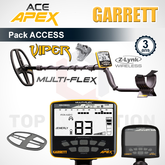Détecteur Garrett Apex Viper + Pack Access